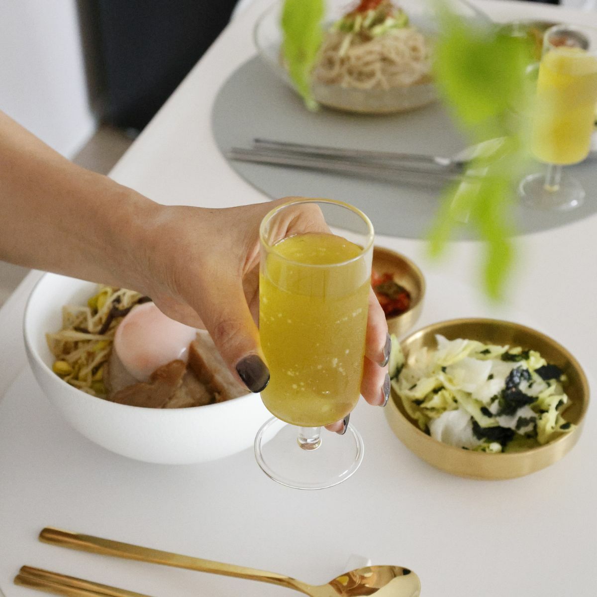 耐熱ガラス製　モダンストレートティーグラス　13cm