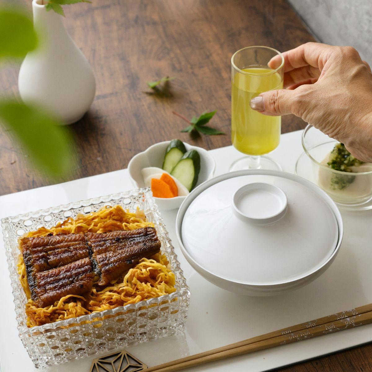 耐熱ガラス製　モダンストレートティーグラス　13cm