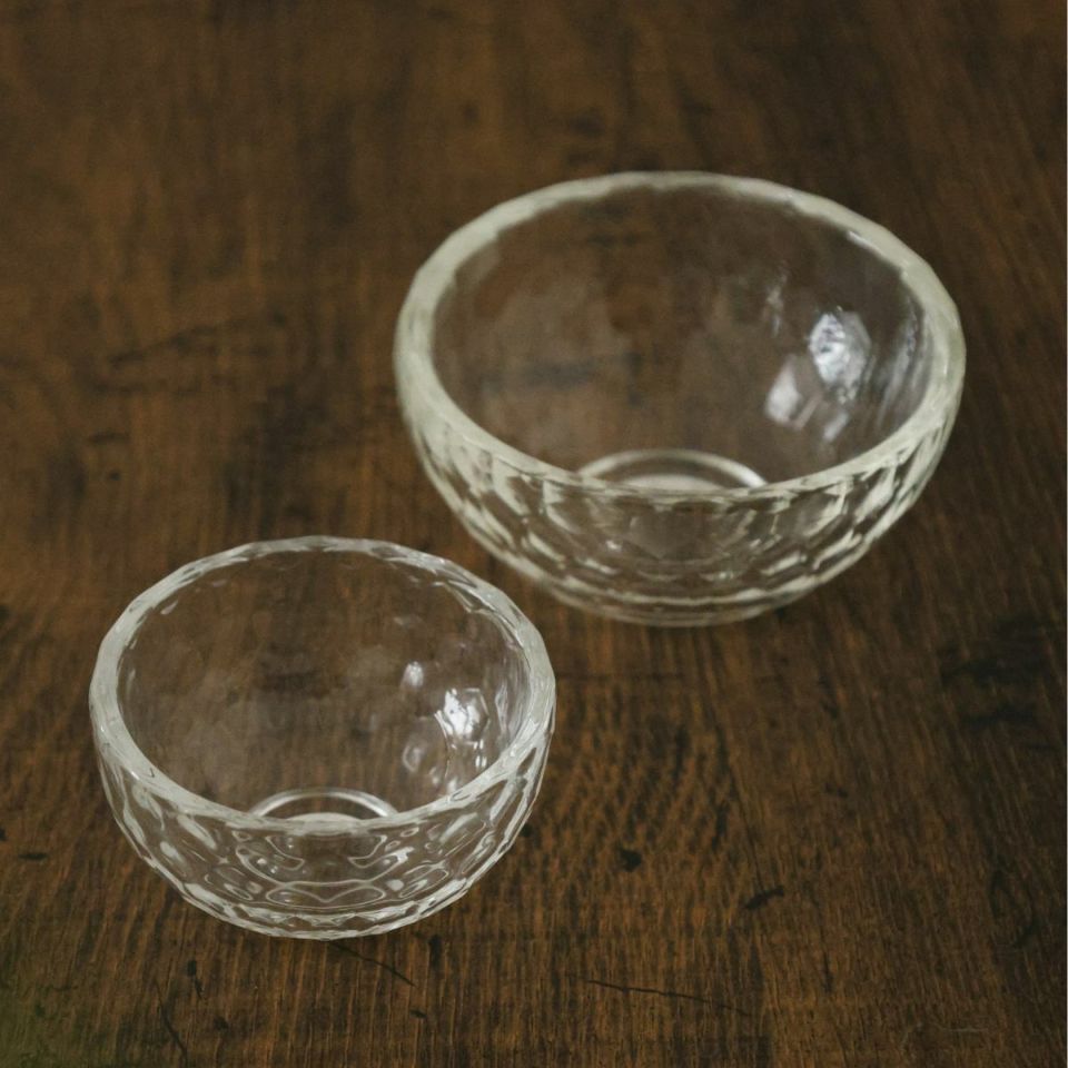 ガラス製　クリスタル硝子小鉢