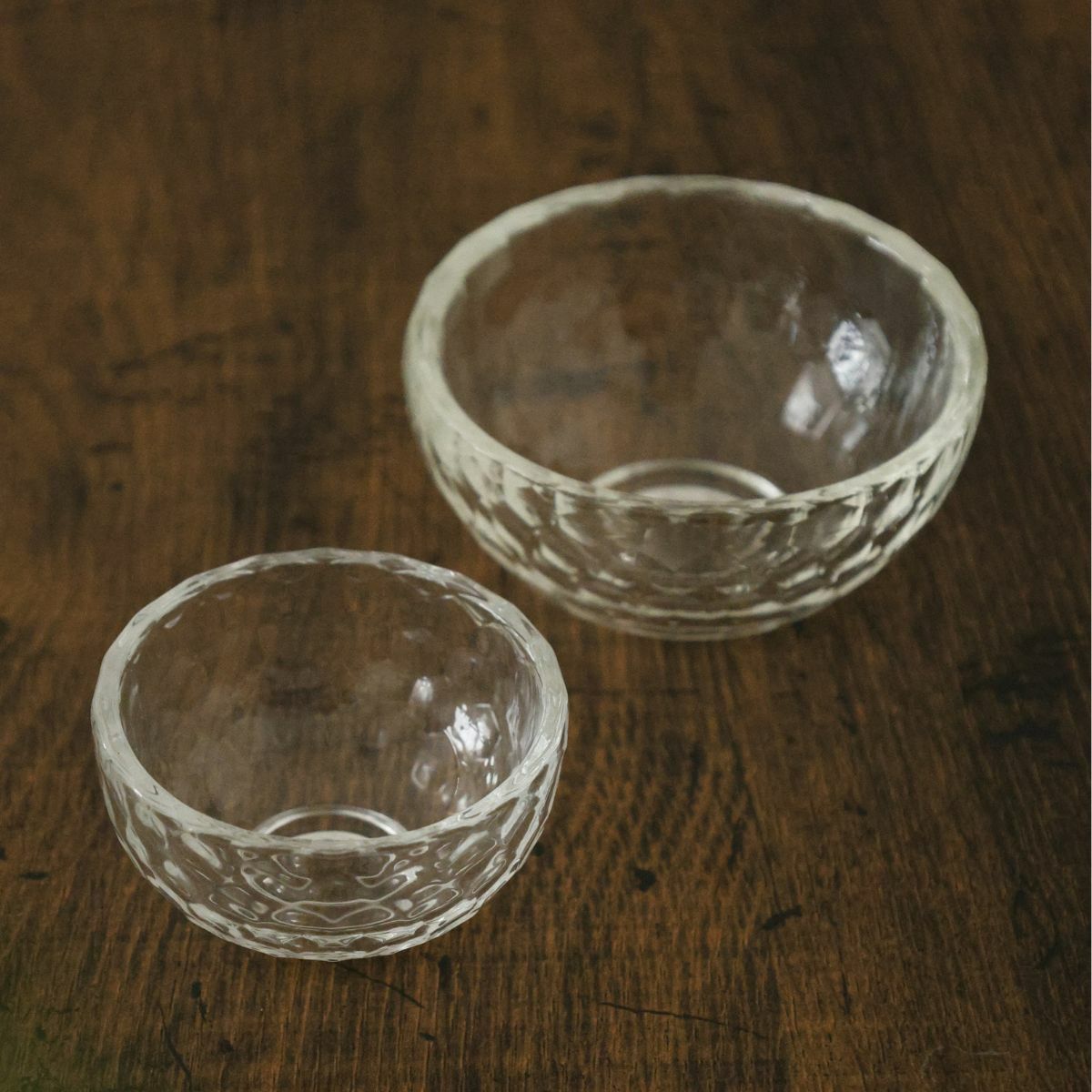 ガラス製　クリスタル硝子小鉢