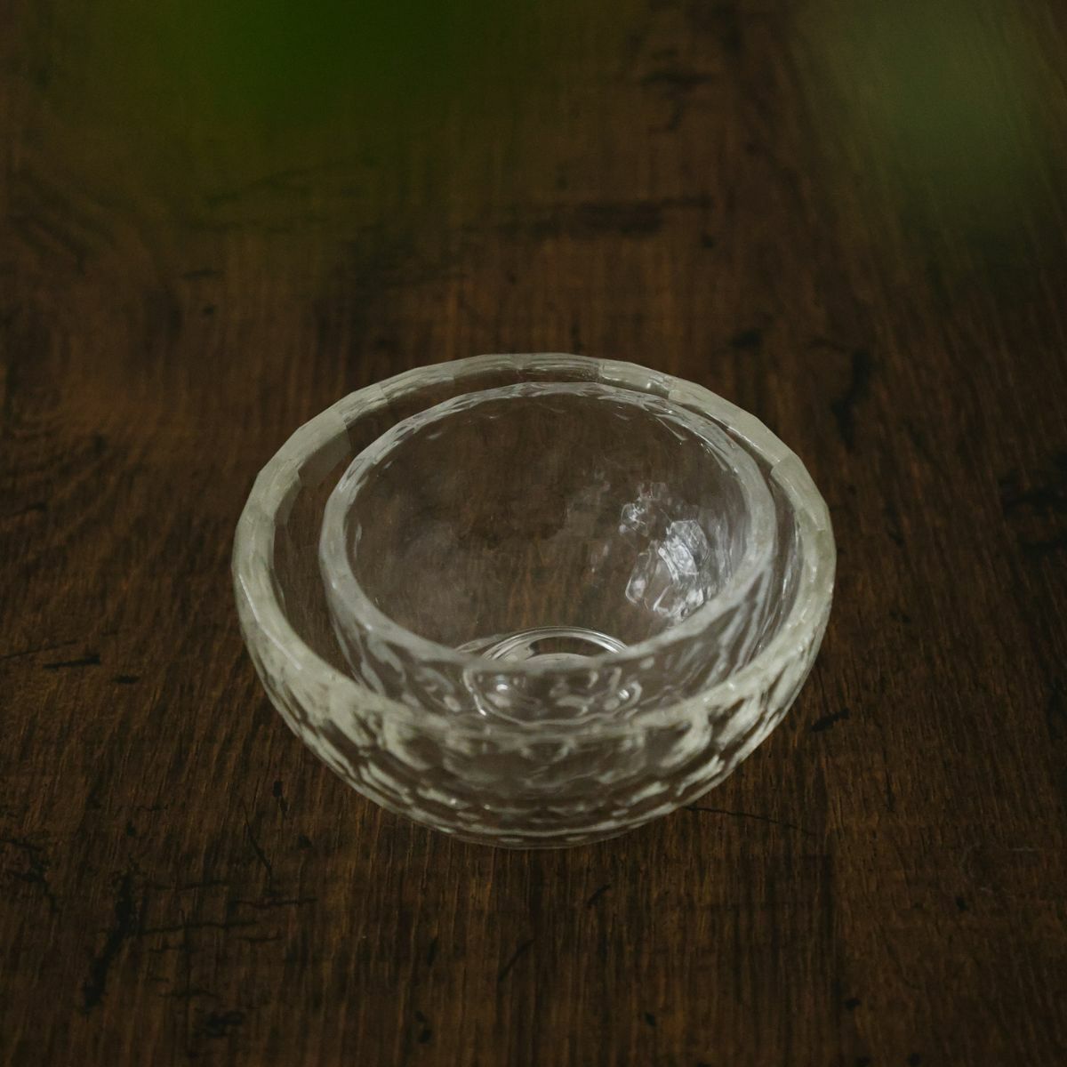 ガラス製　クリスタル硝子小鉢