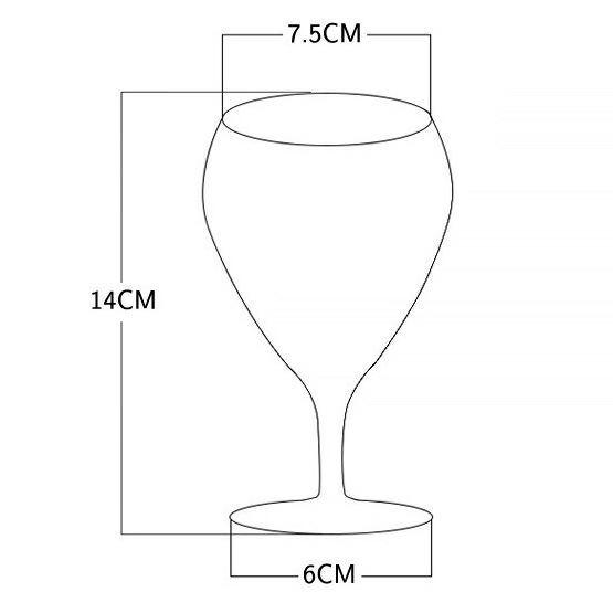 ガラス製　スフェリカル　ワイングラス