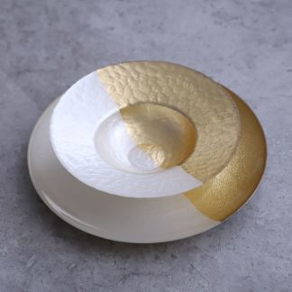 金色の食器 親子金線 玉7.5吋ケーキ皿(丸平皿・プレート Sサイズ)|食器通販