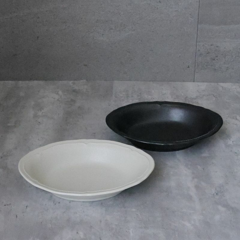 美濃焼　カレー・パスタオーバル皿　磁器　RINKA　23.6cm