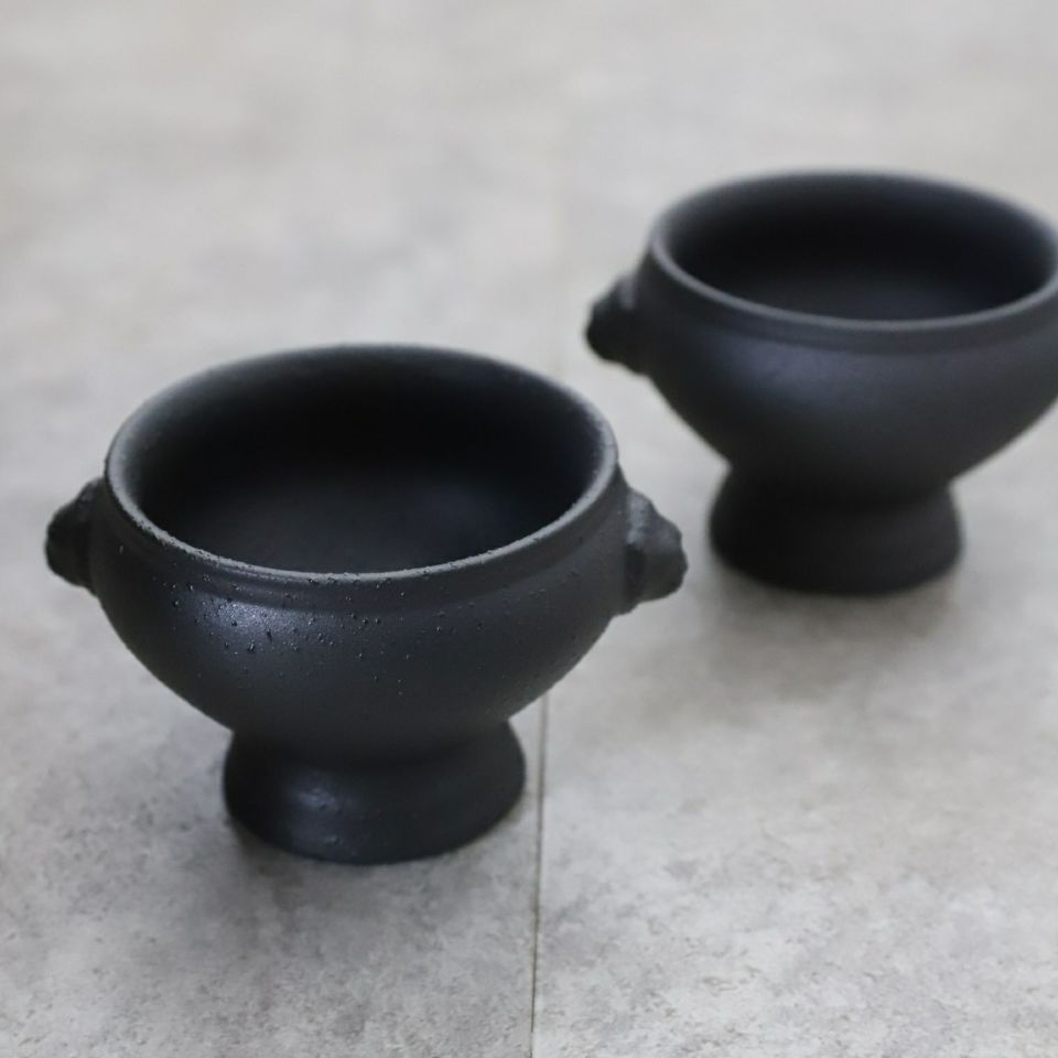 ライオン 置物 獅子 陶器 銘 焼き物 黒 茶 奈良 陶器 ライオン 焼き締め オブジェ by Rumiko Nakao | 575select