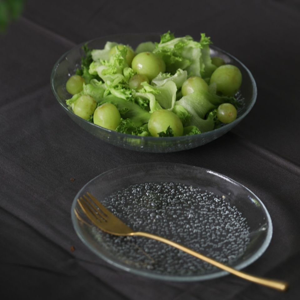 ガラス製 ガラス製 バブルプレート｜大人おしゃれな食器やお皿の