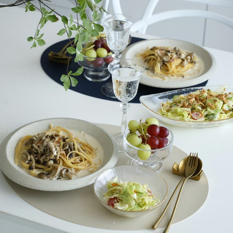 オーバルレザーランチョンマット