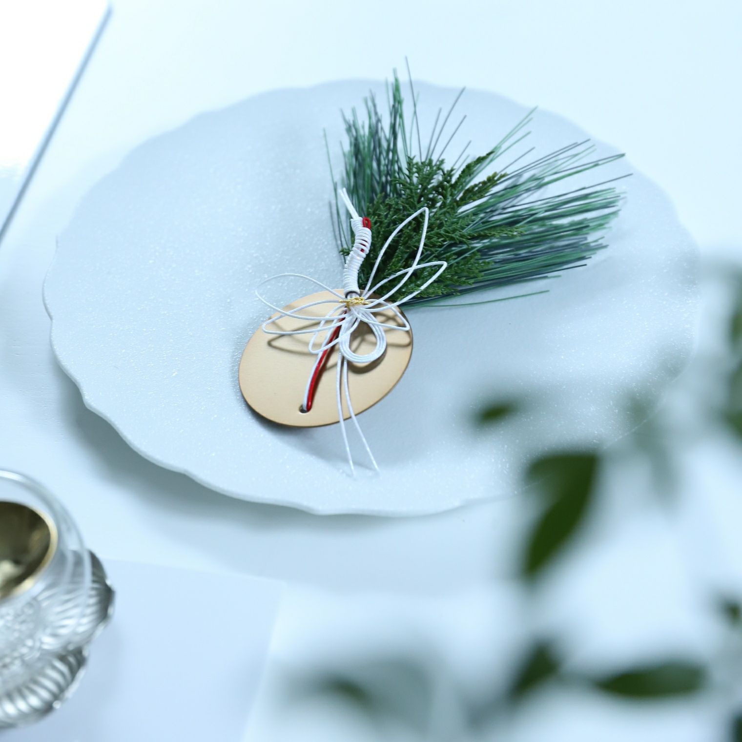 お正月　鶴飾り