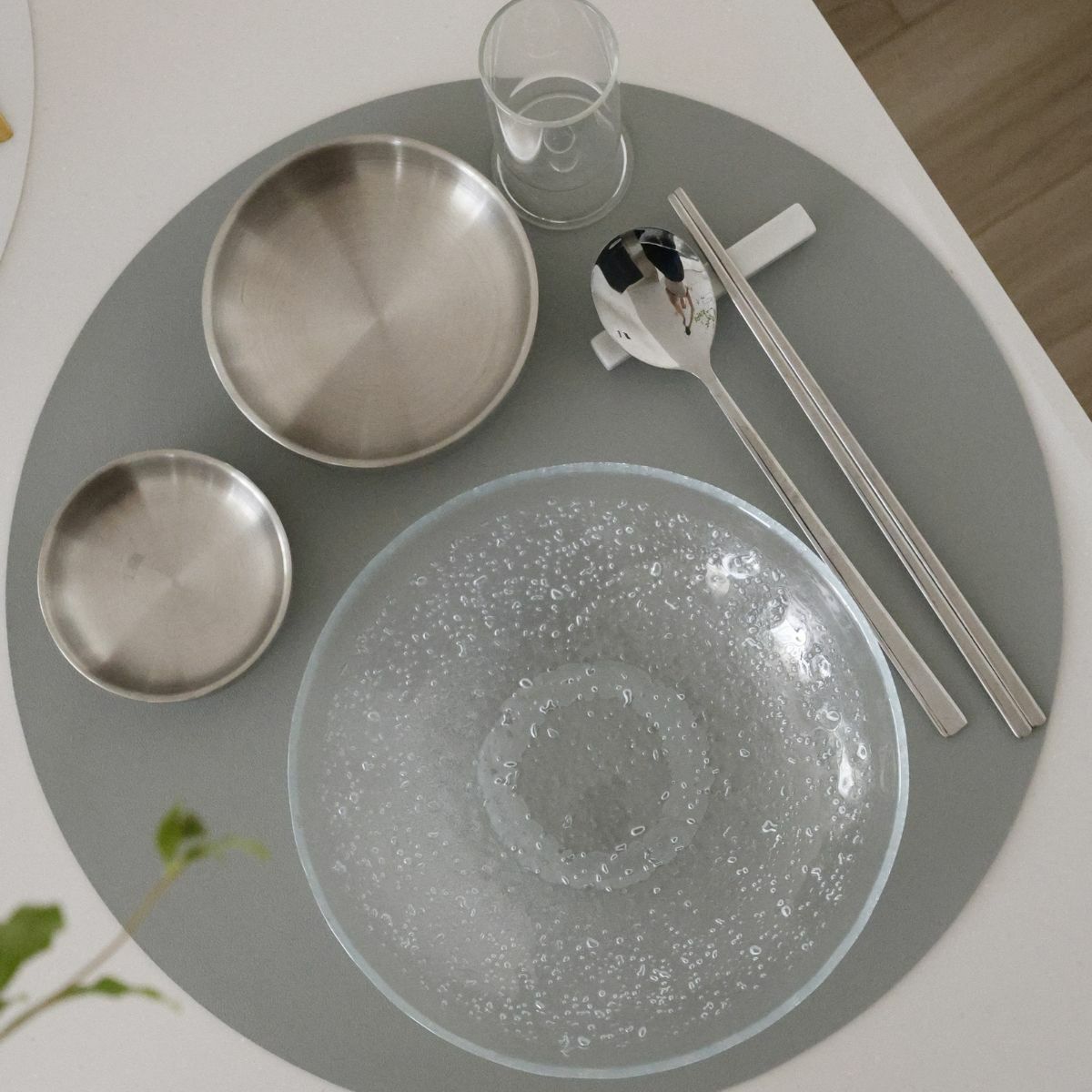 サークルレザーランチョンマット