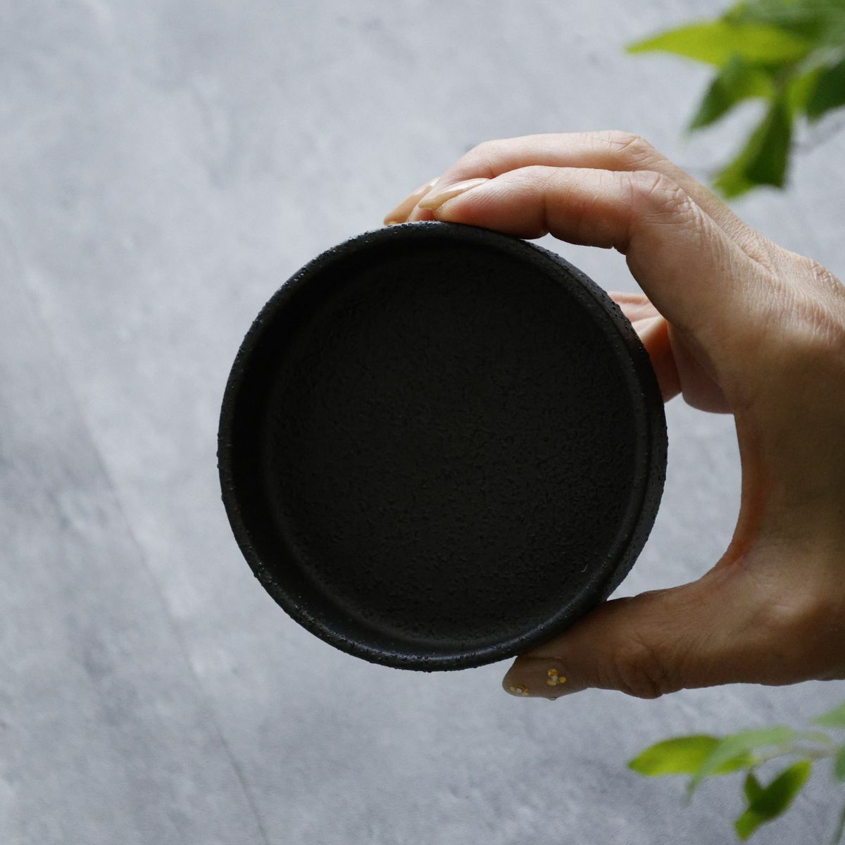 美濃焼　黒い切立小鉢9cm　YOZORA｜M苦楽園オリジナル｜