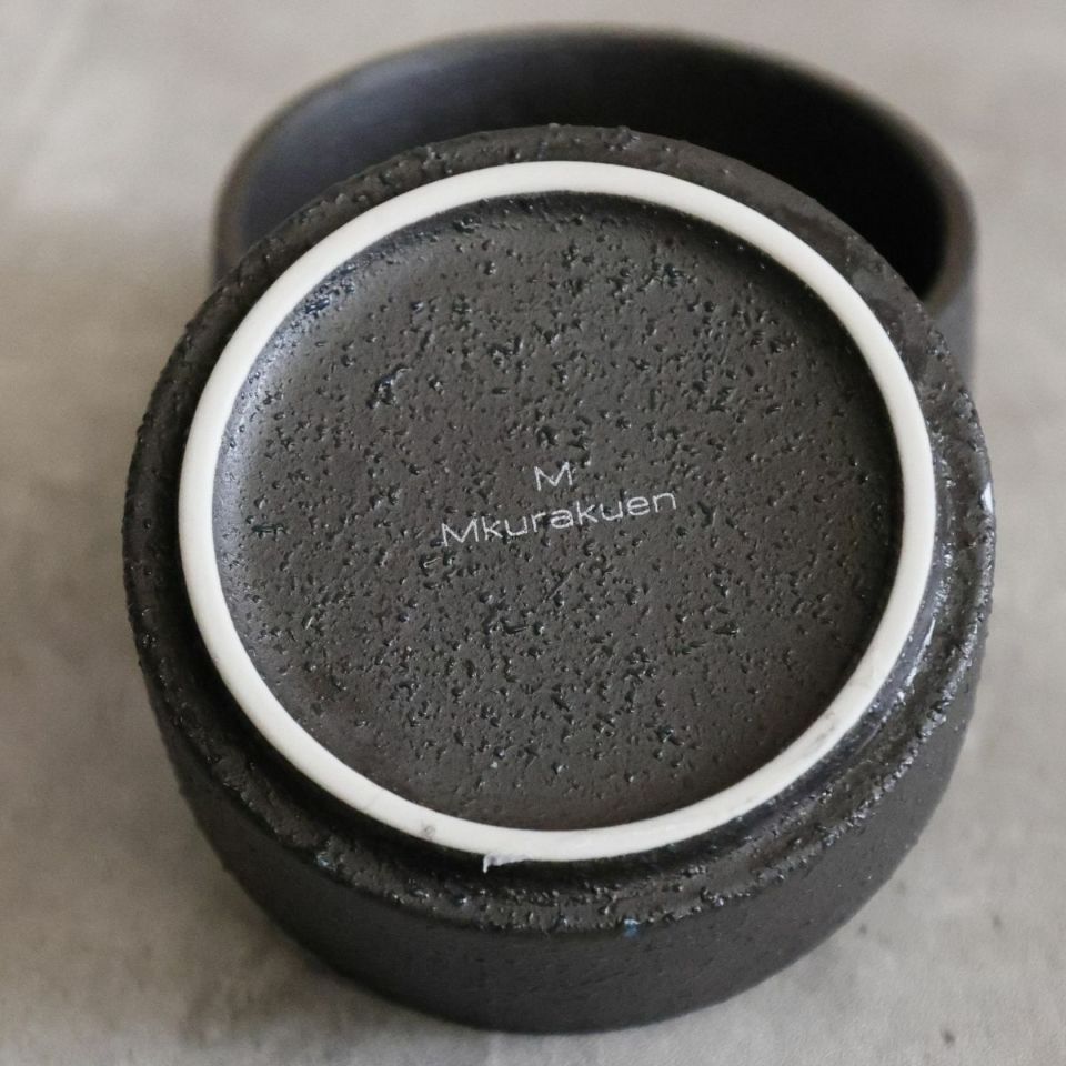 美濃焼　黒い切立小鉢9cm　YOZORA｜M苦楽園オリジナル｜