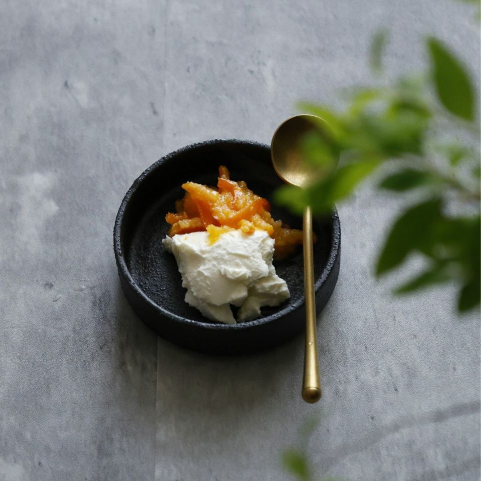 美濃焼　黒い切立小鉢9cm　YOZORA｜M苦楽園オリジナル｜