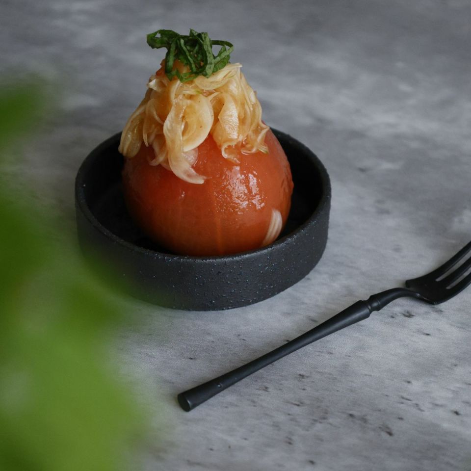 美濃焼　黒い切立小鉢9cm　YOZORA｜M苦楽園オリジナル｜