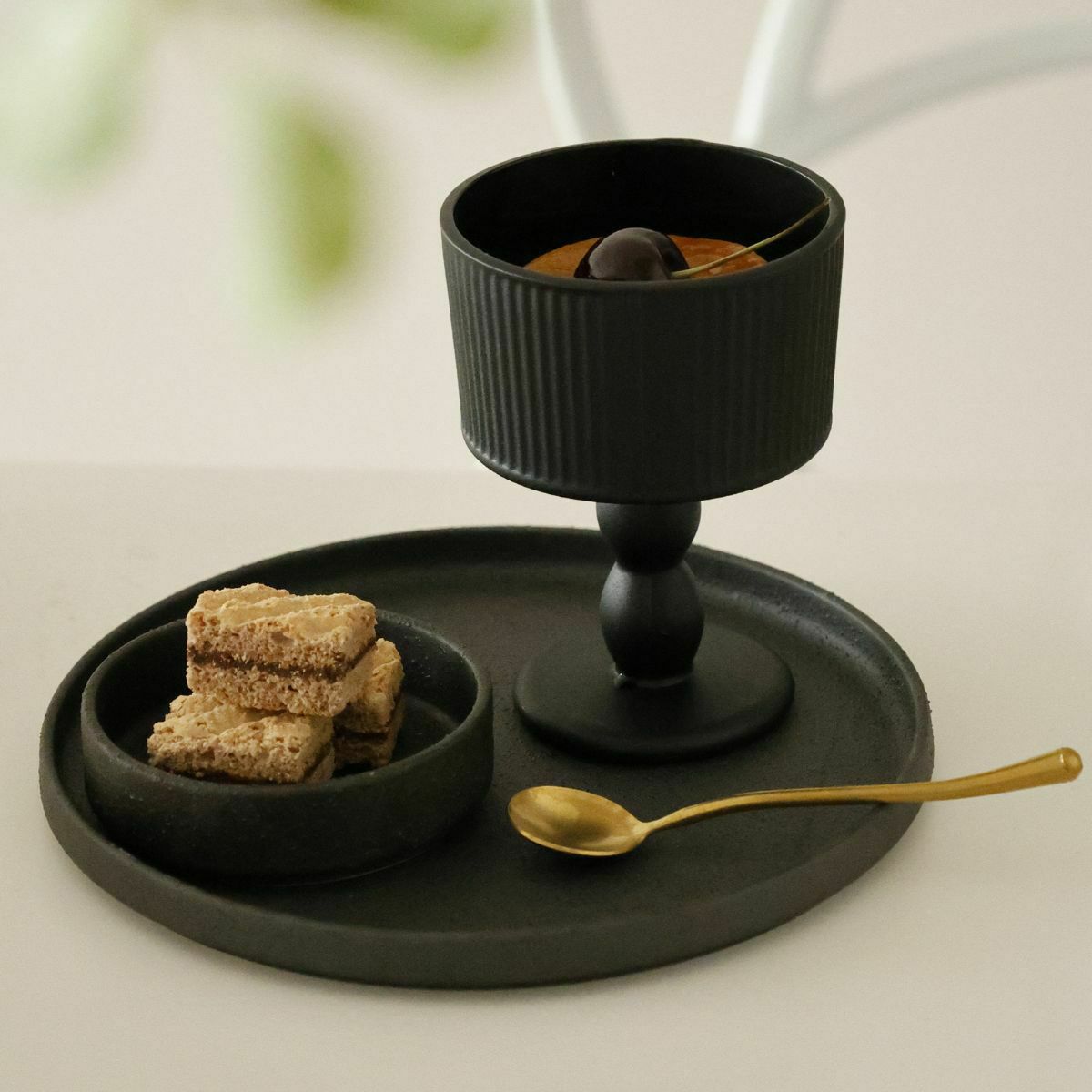 美濃焼　黒い切立小鉢9cm　YOZORA｜M苦楽園オリジナル｜