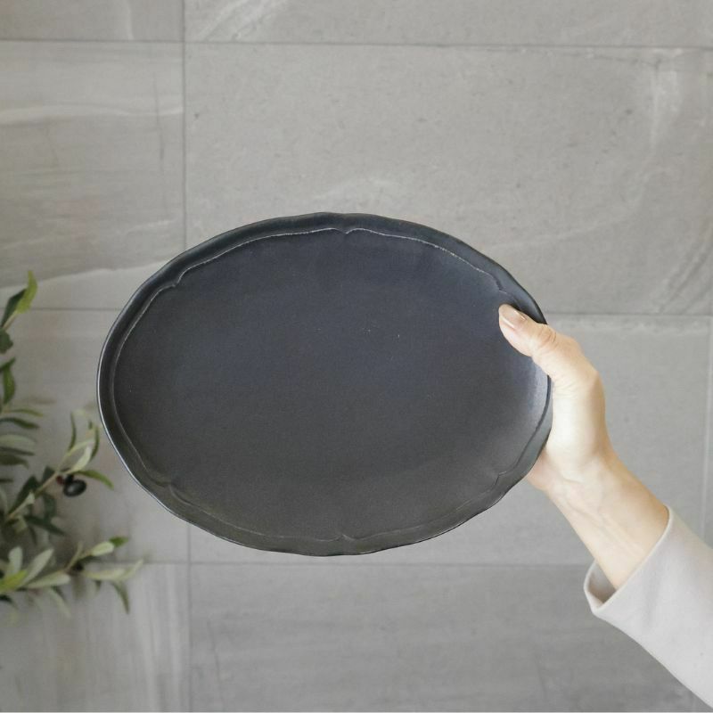 美濃焼　オーバルプレート皿　磁器　RINKA