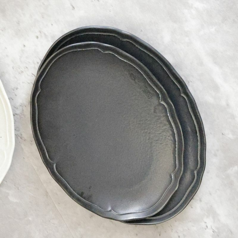 美濃焼　オーバルプレート皿　磁器　RINKA