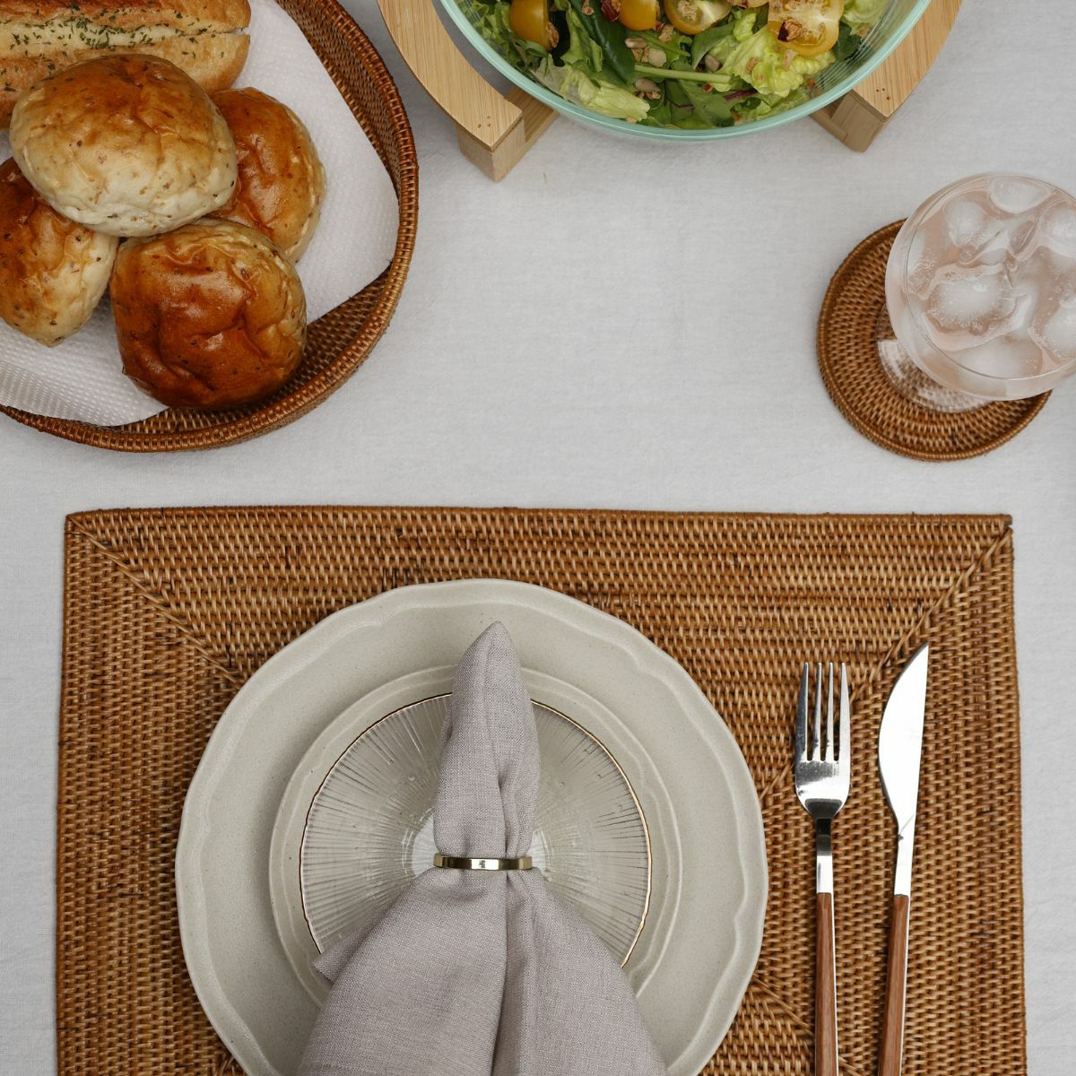 アタ　ランチョンマット・コースター・トレイ