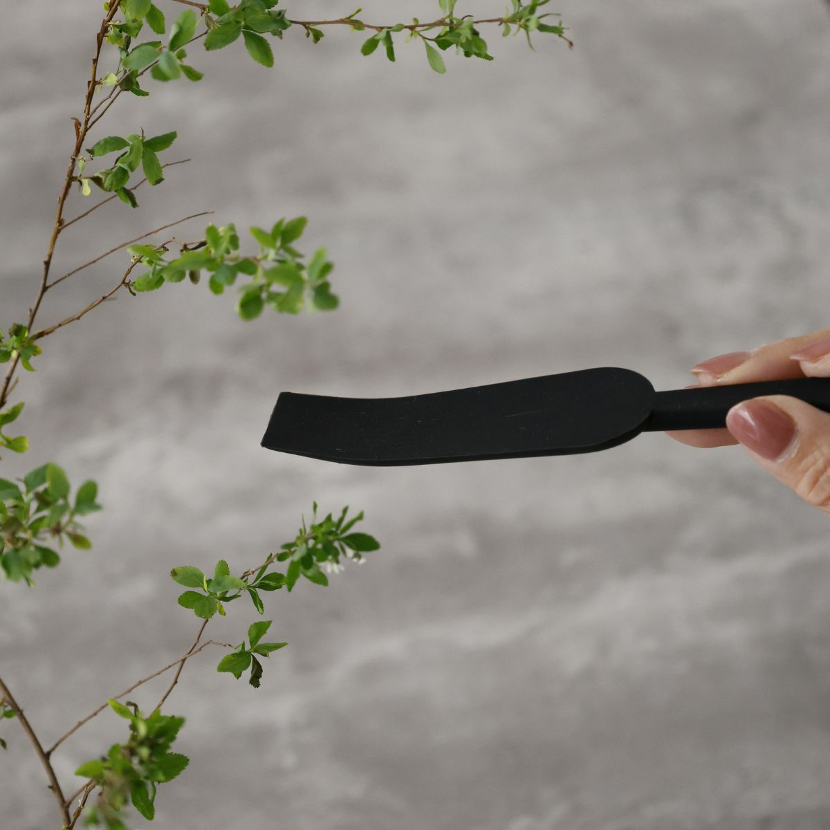 しっかりすくいとるブラックシリコンスプーン・菜箸