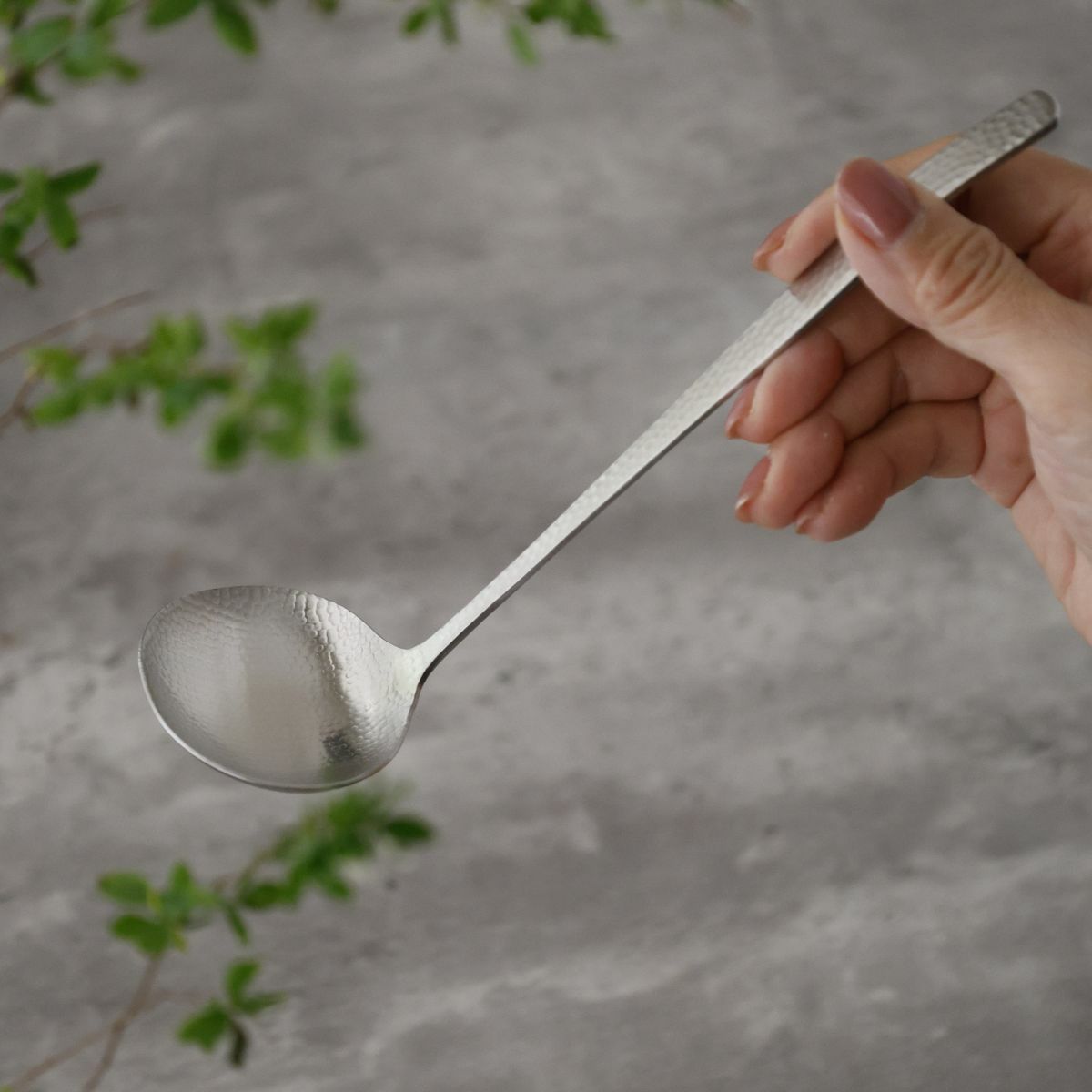 ステンレス製パンチングお玉・アク取り