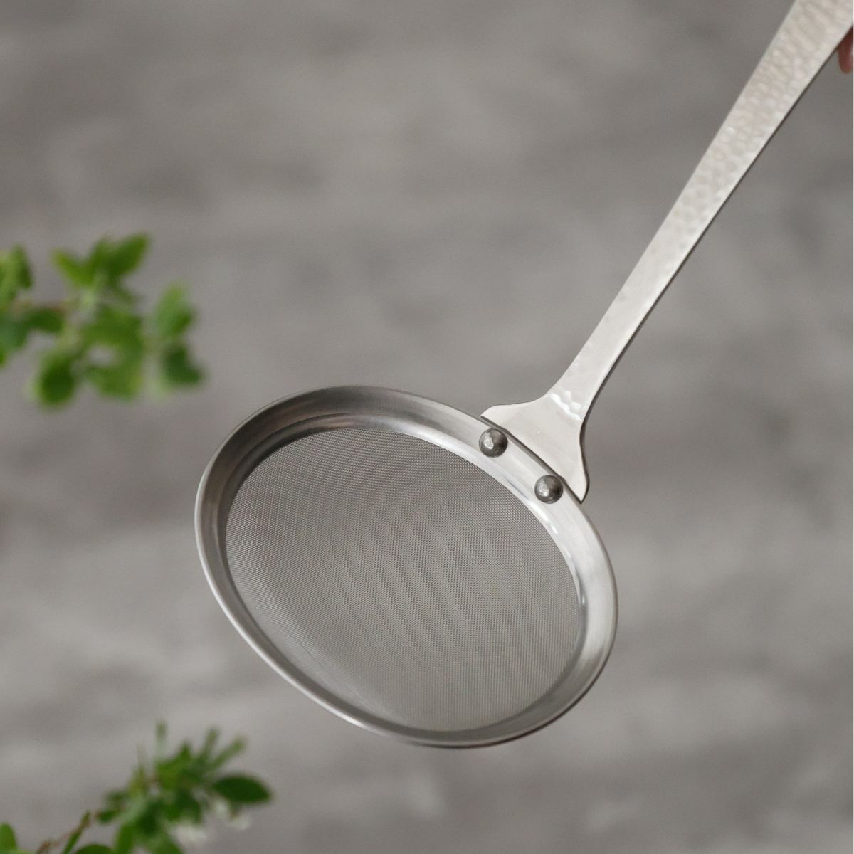 ステンレス製パンチングお玉・アク取り