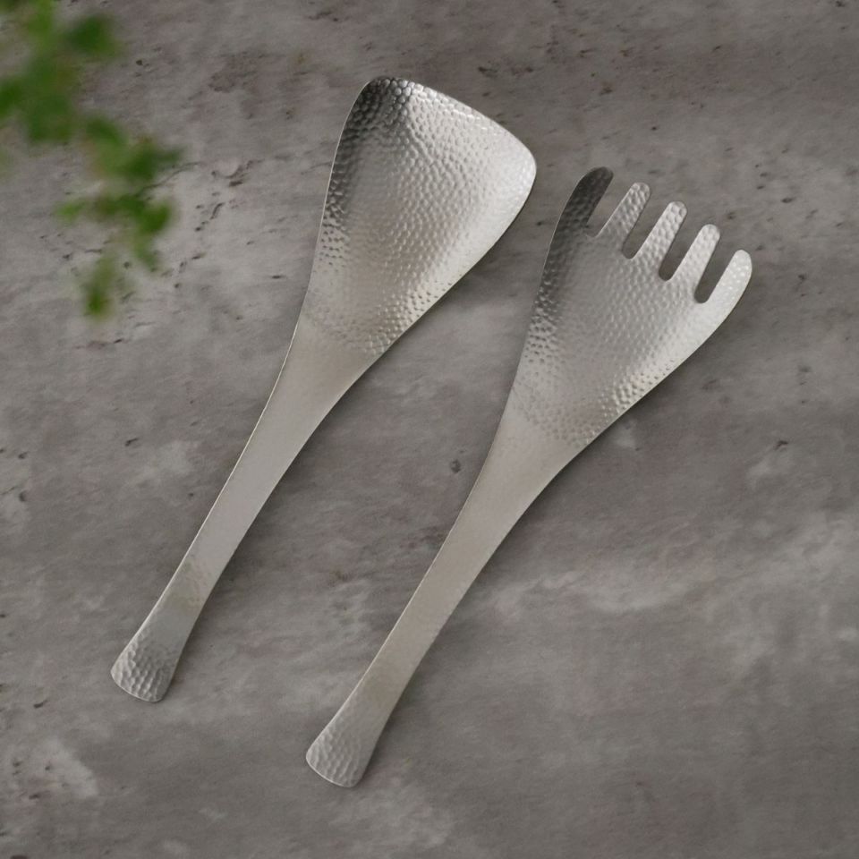 ステンレス製パンチング取り分けスプーン・フォーク