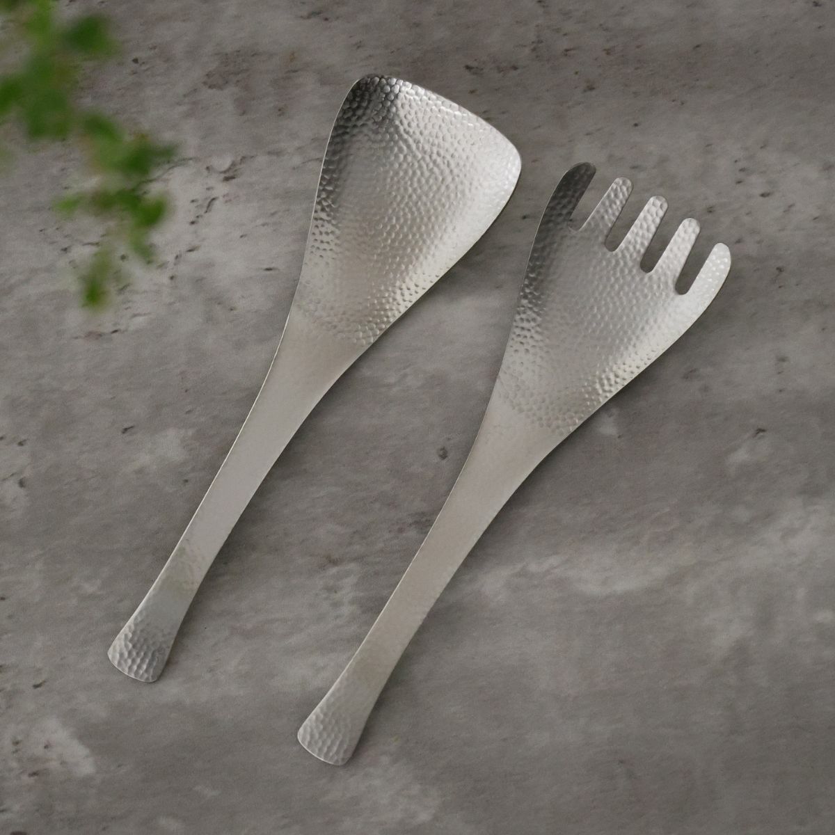 ステンレス製パンチング取り分けスプーン・フォーク