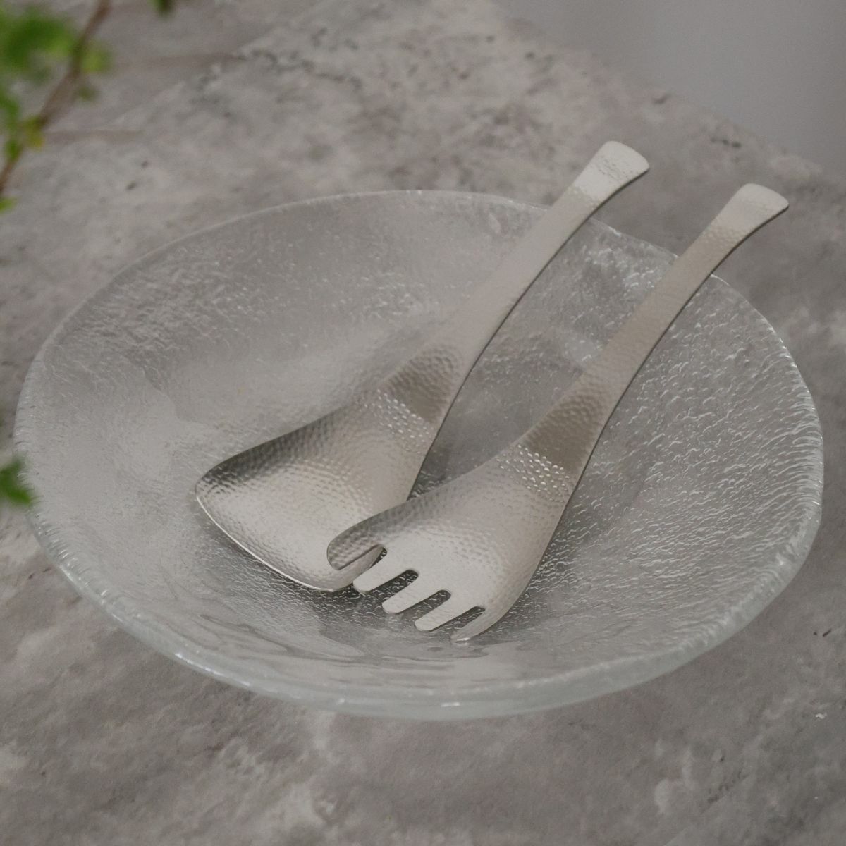 ステンレス製パンチング取り分けスプーン・フォーク