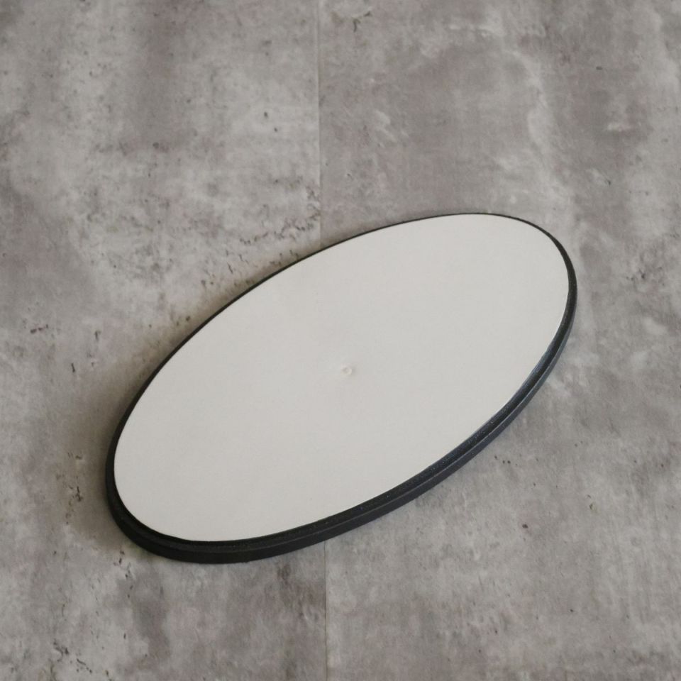  美濃焼　黒い切立オーバルプレート YOZORA｜M苦楽園オリジナル｜