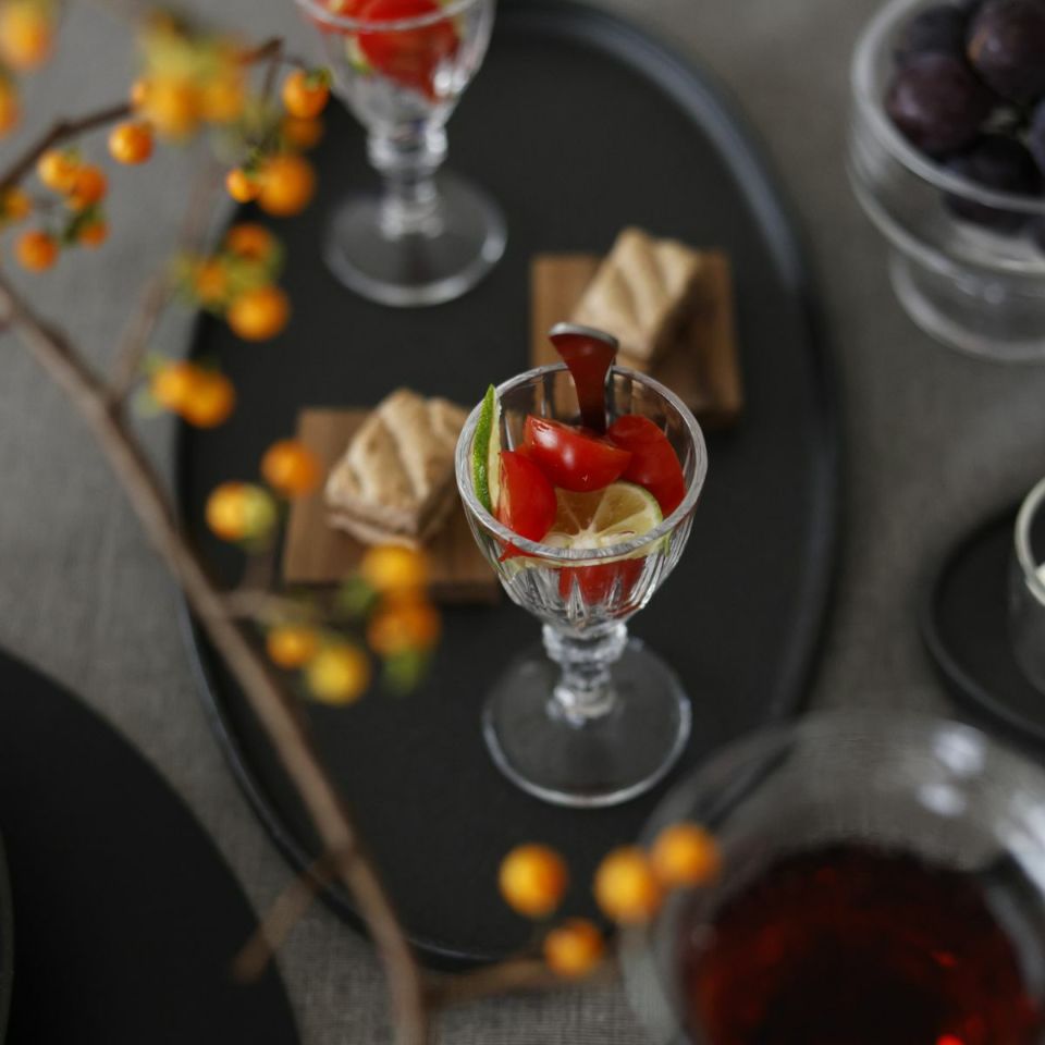  美濃焼　黒い切立オーバルプレート YOZORA｜M苦楽園オリジナル｜