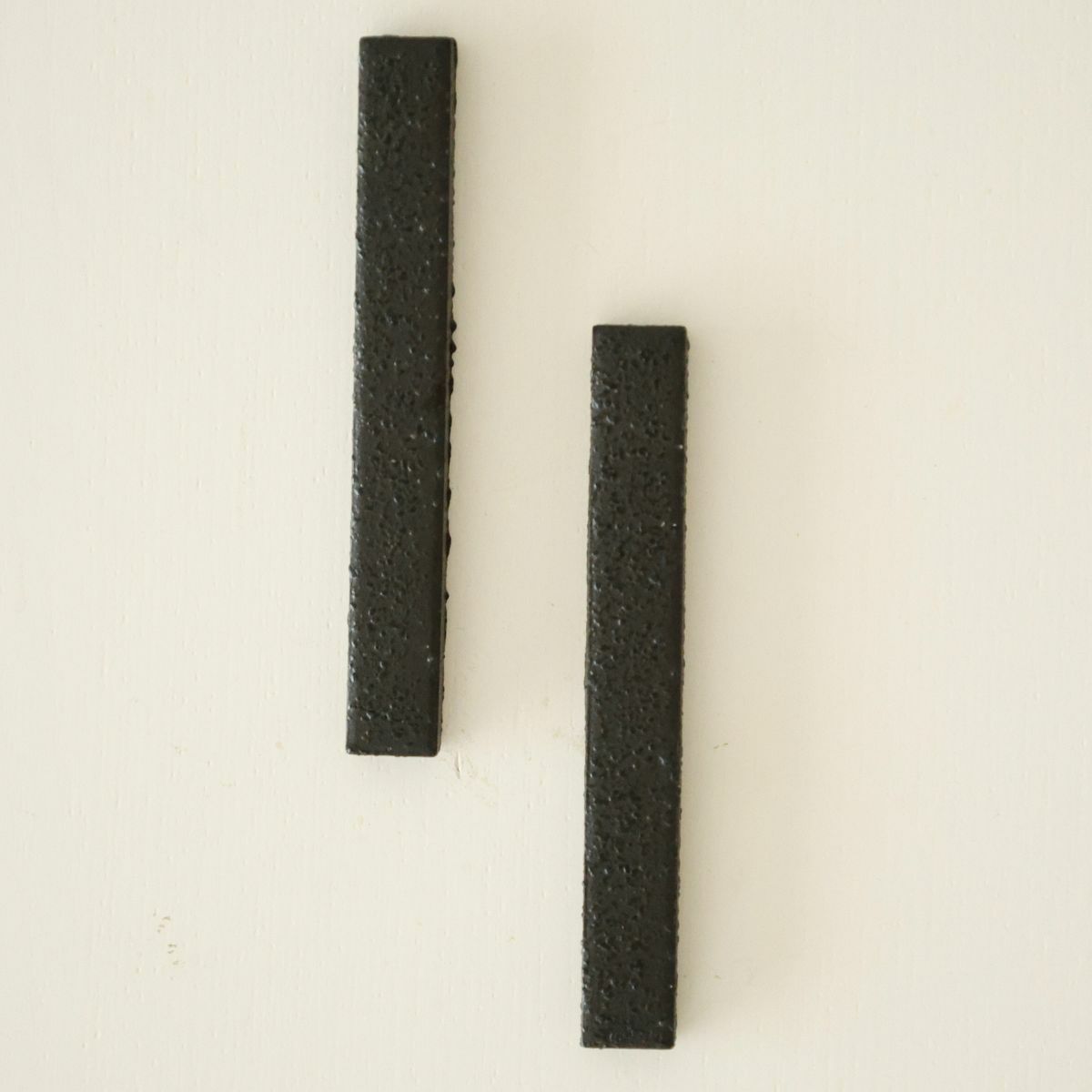美濃焼　黒いカトラリーレスト10cm　黒曜　YOZORA