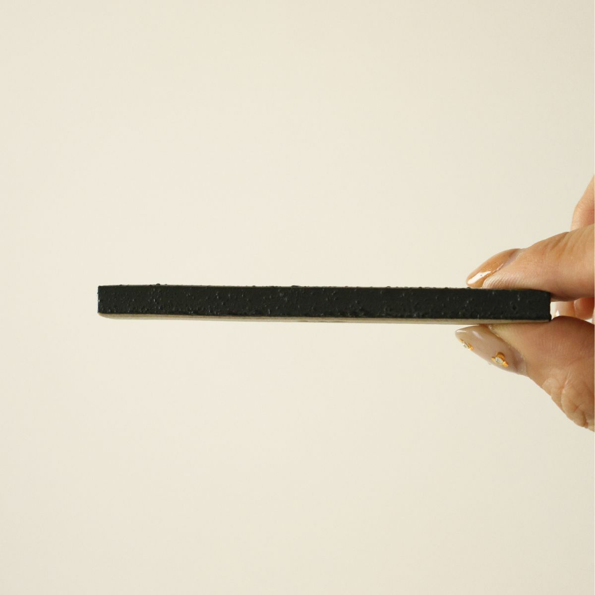 美濃焼　黒いカトラリーレスト10cm　黒曜　YOZORA