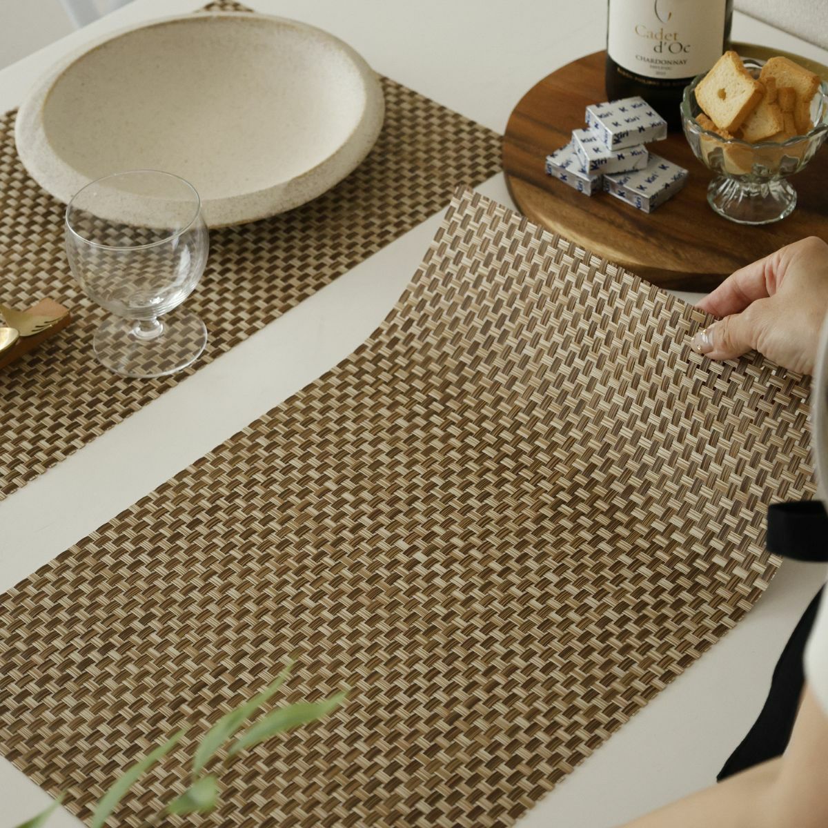 長角ナチュラルメッシュランチョンマット