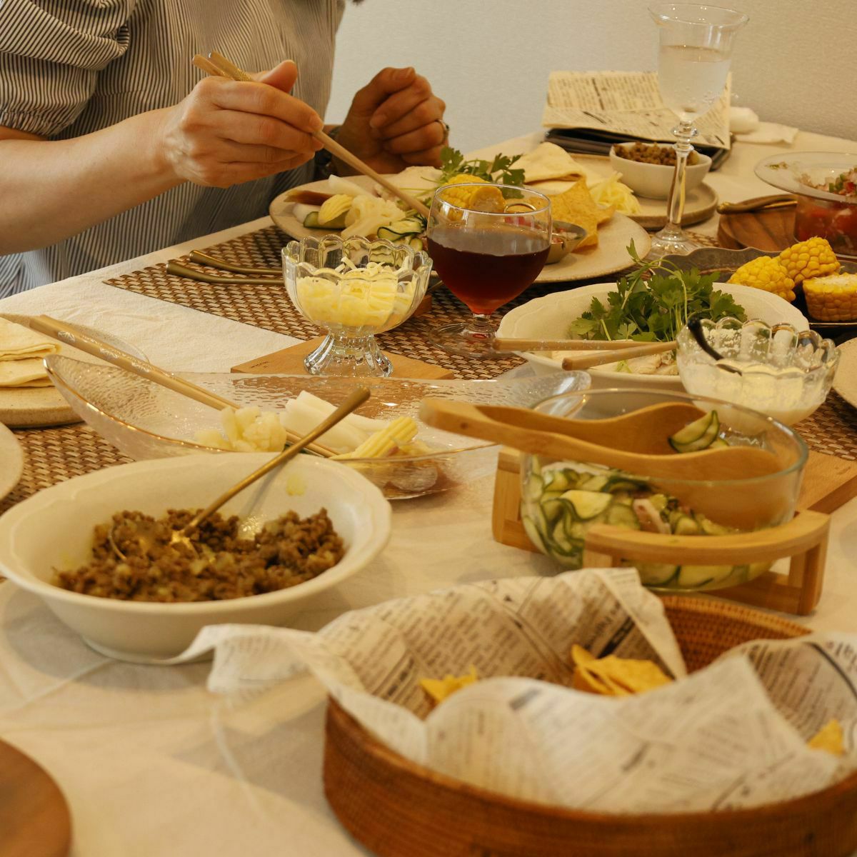 長角ナチュラルメッシュランチョンマット