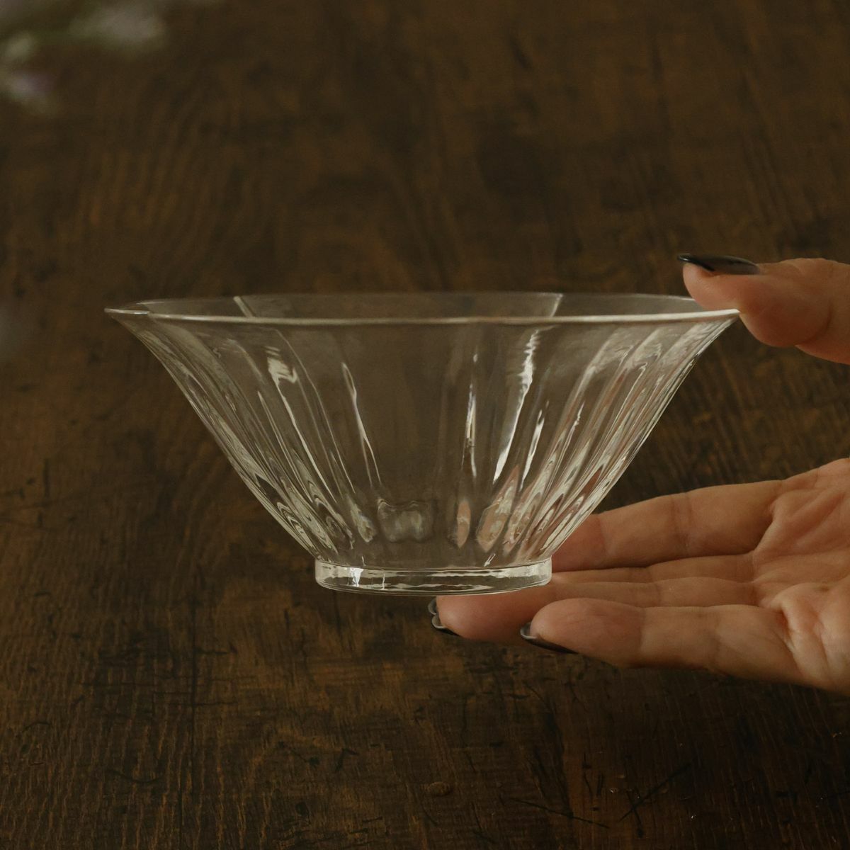 花ガラスボウル鉢