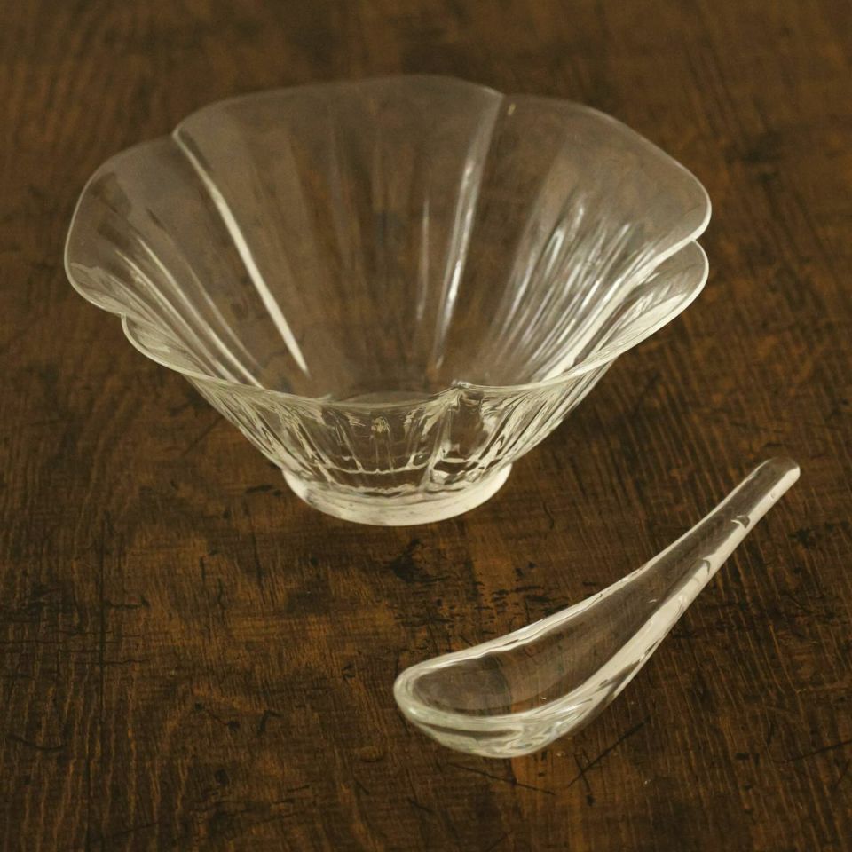 花ガラスボウル鉢