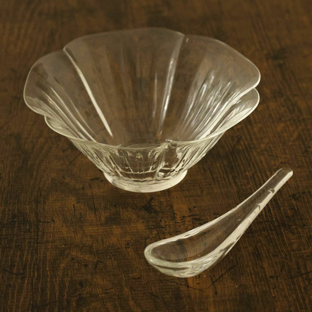 花ガラスボウル鉢