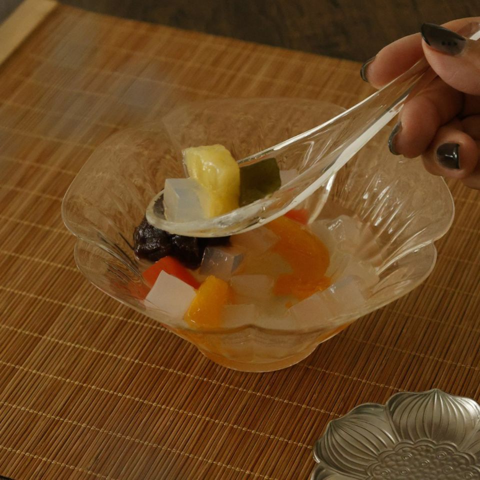 ガラス製　レンゲ