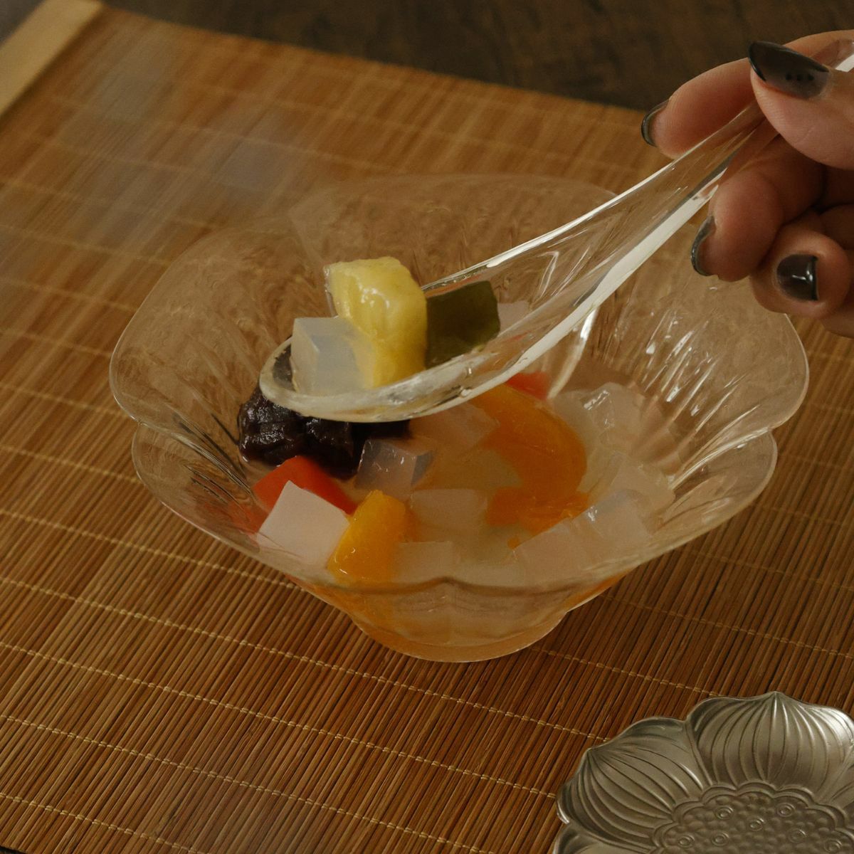 ガラス製　レンゲ