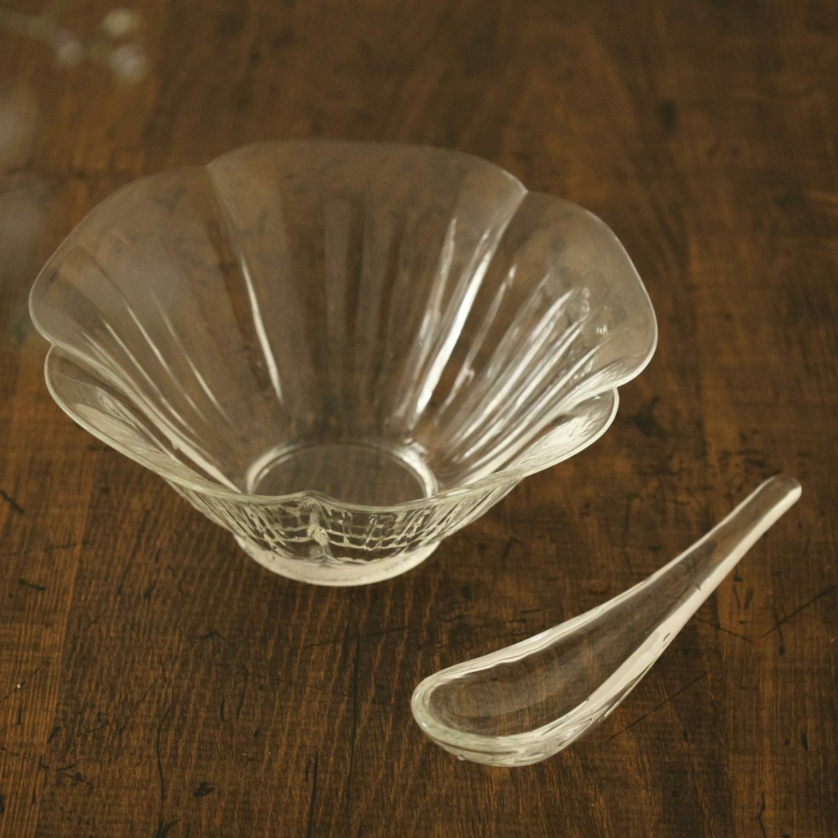 ガラス製　レンゲ