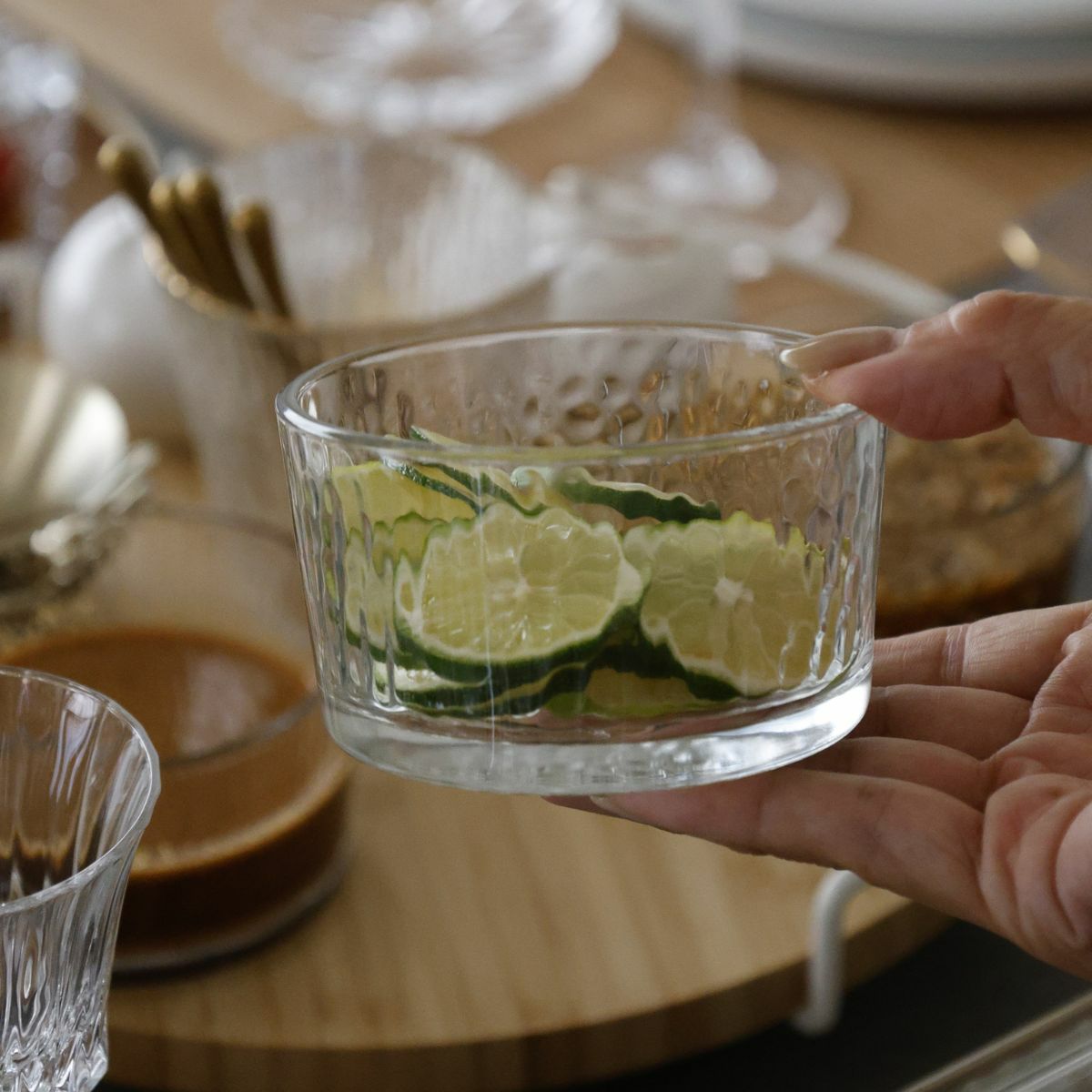 ガラス製　ショートカップ