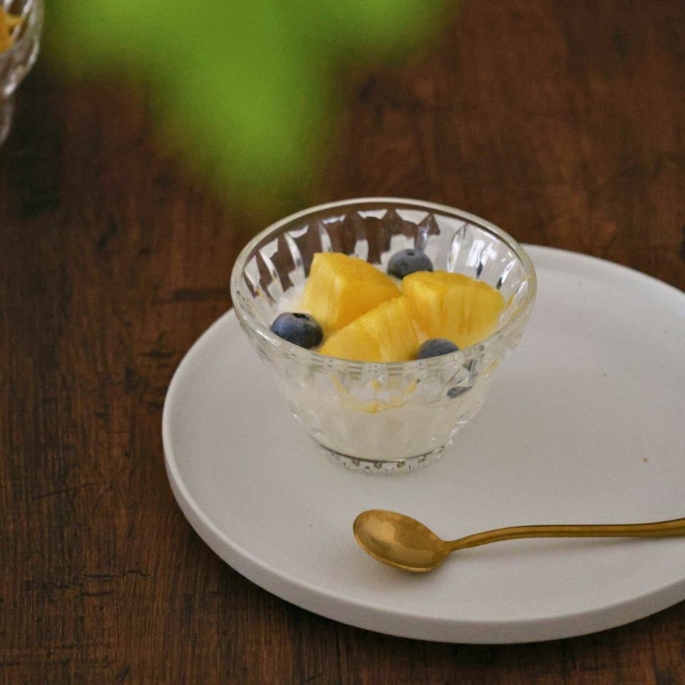 ガラス製　ガラス製デザインデザートボウル　