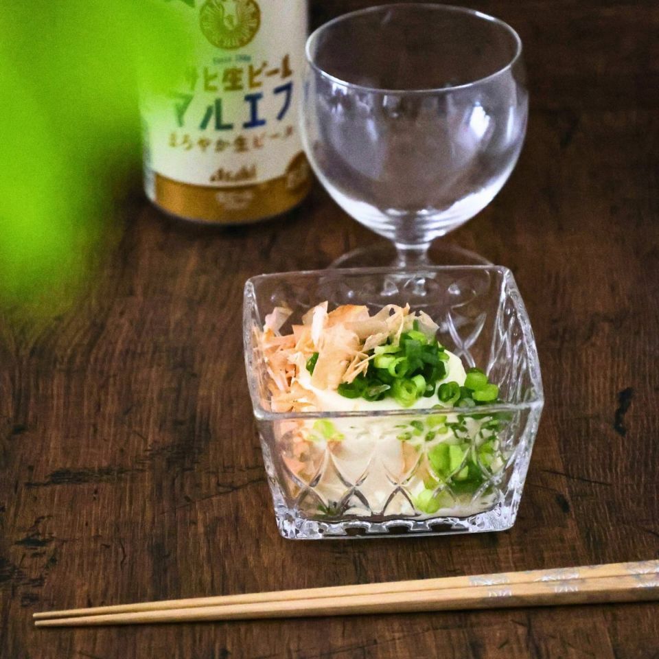 ガラス製　スクエア四角小鉢