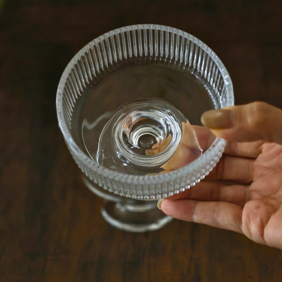 ガラス製　デザートクープカップ　