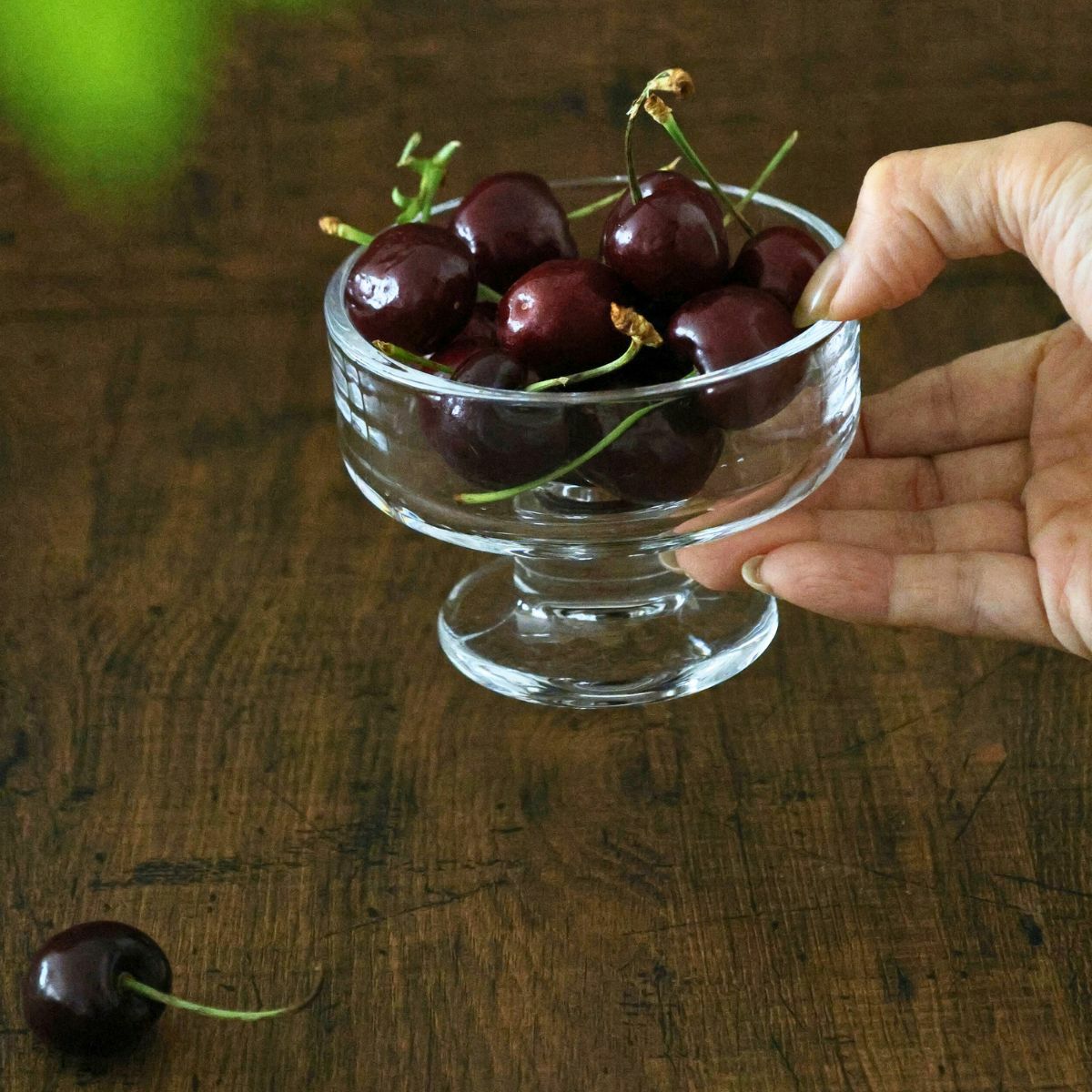 ガラス製　デザートクープカップ　