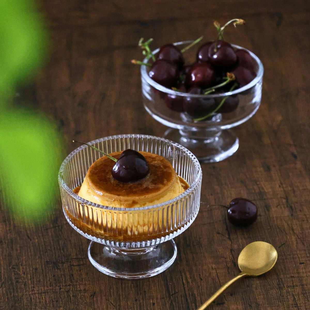 ガラス製　デザートクープカップ　