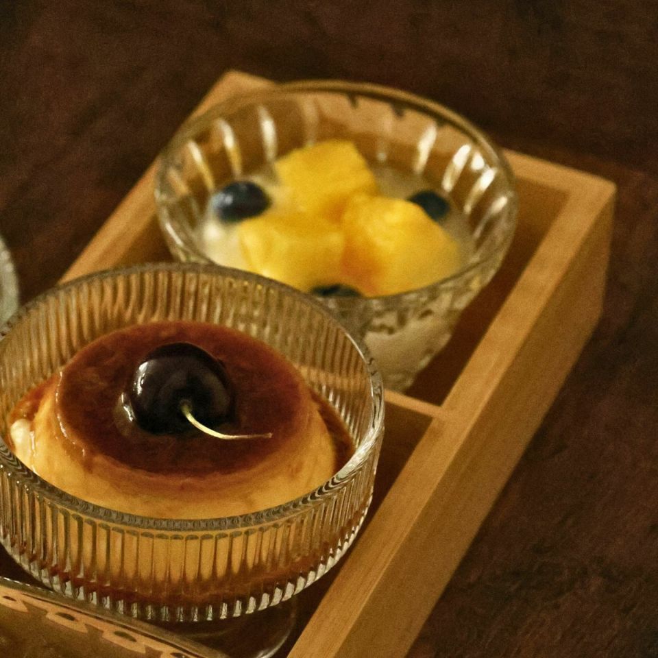 ガラス製　デザートクープカップ　