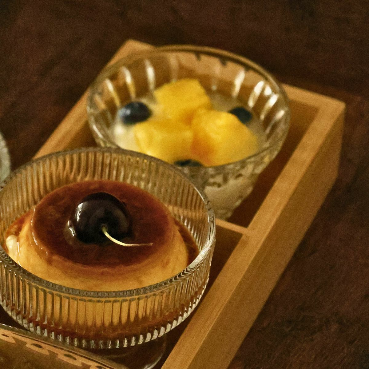 ガラス製　デザートクープカップ　