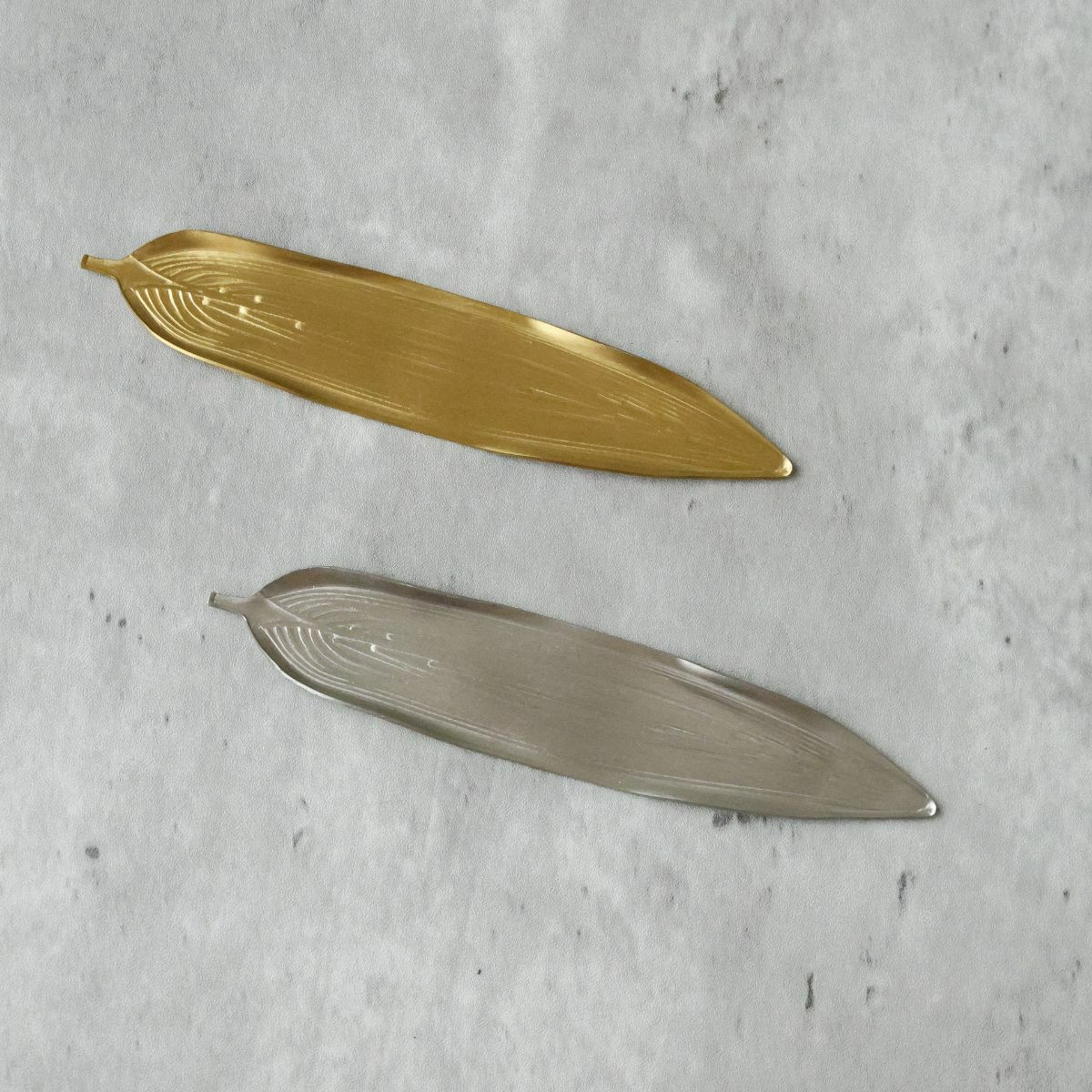 ステンレス製　リーフ型カトラリーレスト