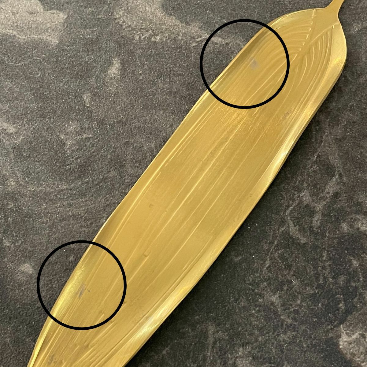 ステンレス製　リーフ型カトラリーレスト