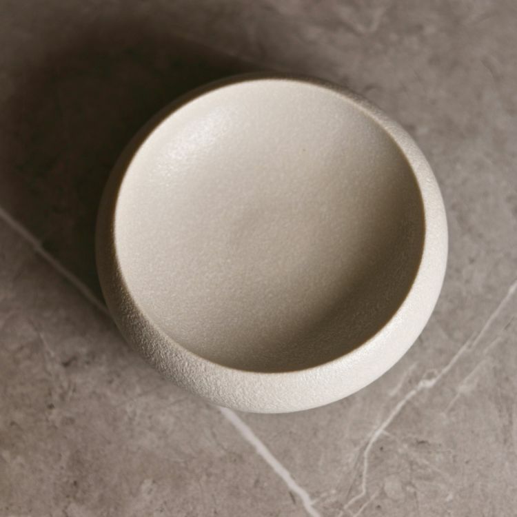 MINO　SNOW　 高台ラウンドボウル　15cm